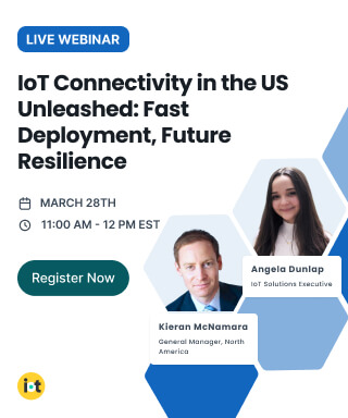 Eseye's Webinar, IoT Connectivity in the US Unleashed: Fast Deployment, Future Resilience takes place on March 28th 2024. Register now!