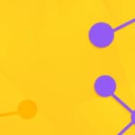 yellow and purple network graphic