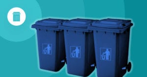 garbage cans